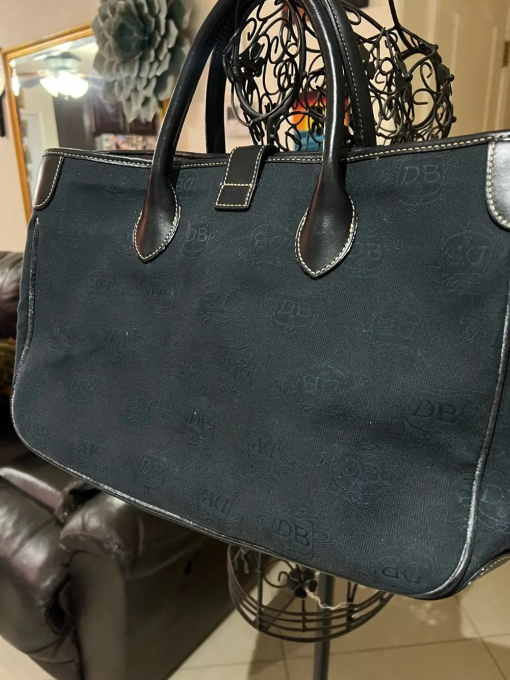 Dooney & Bourke Black Laptop Tote